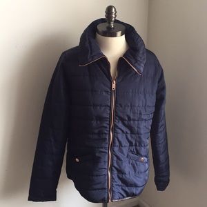 NWOT Blue Fall Weight Quilted Jacket